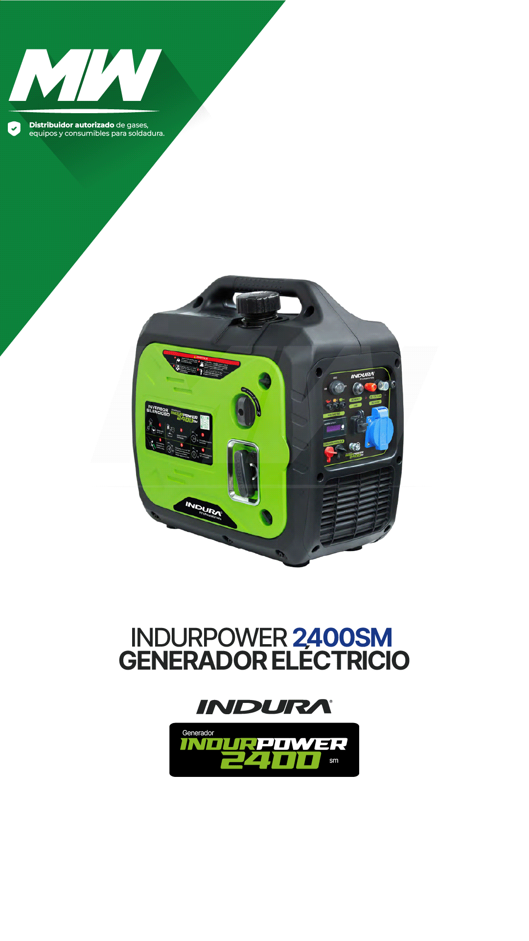 Generador Inversor Silencioso INDURPOWER 2400SM
